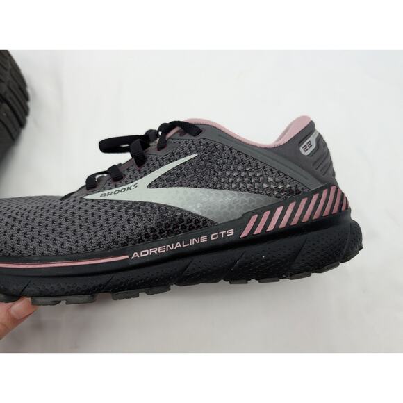 Brooks Adrenaline GTS 22 Running Women's 10 Black Pearl Athletic Athleisure ** - Picture 5 of 9